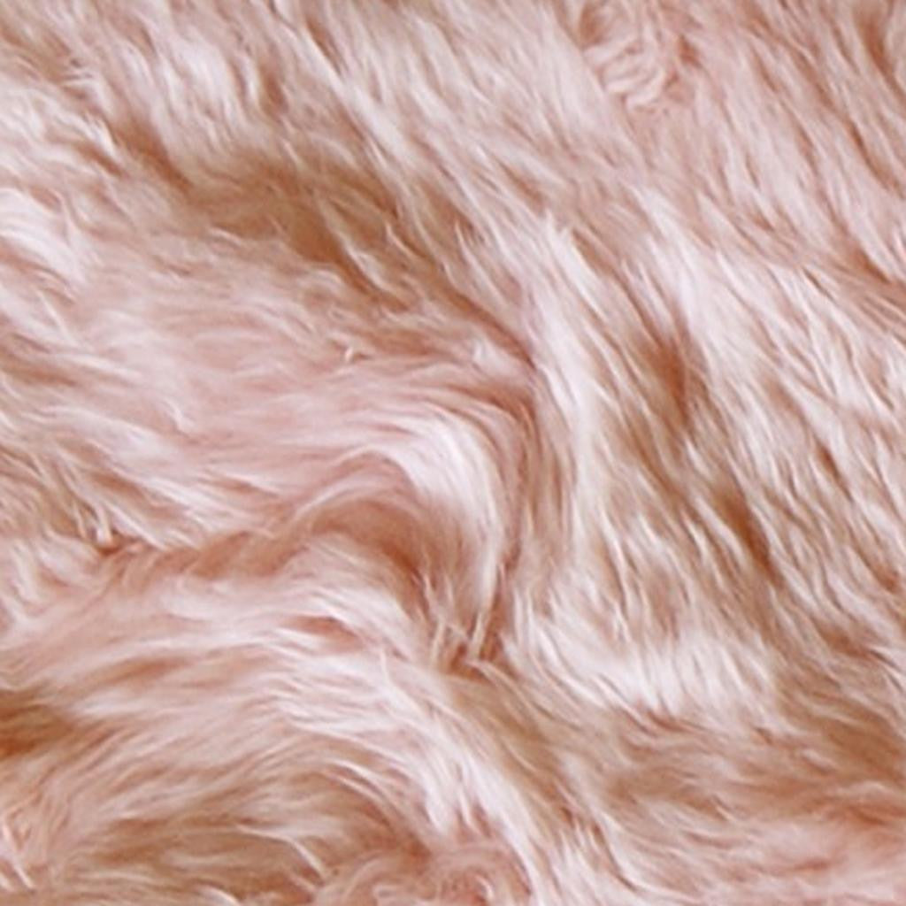 2' X 3' Pink Genuine Sheepskin Shag Area Rug