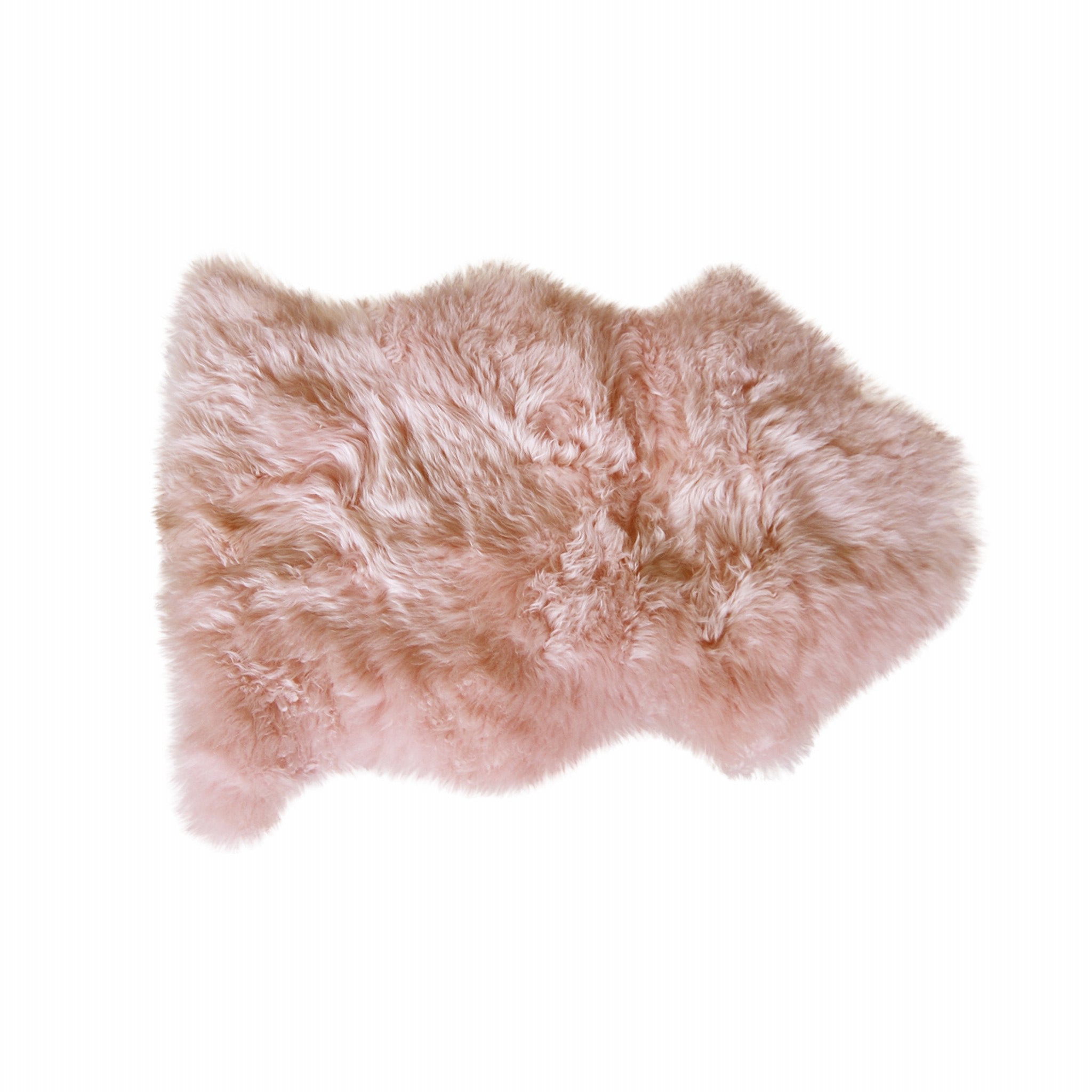 2' X 3' Pink Genuine Sheepskin Shag Area Rug