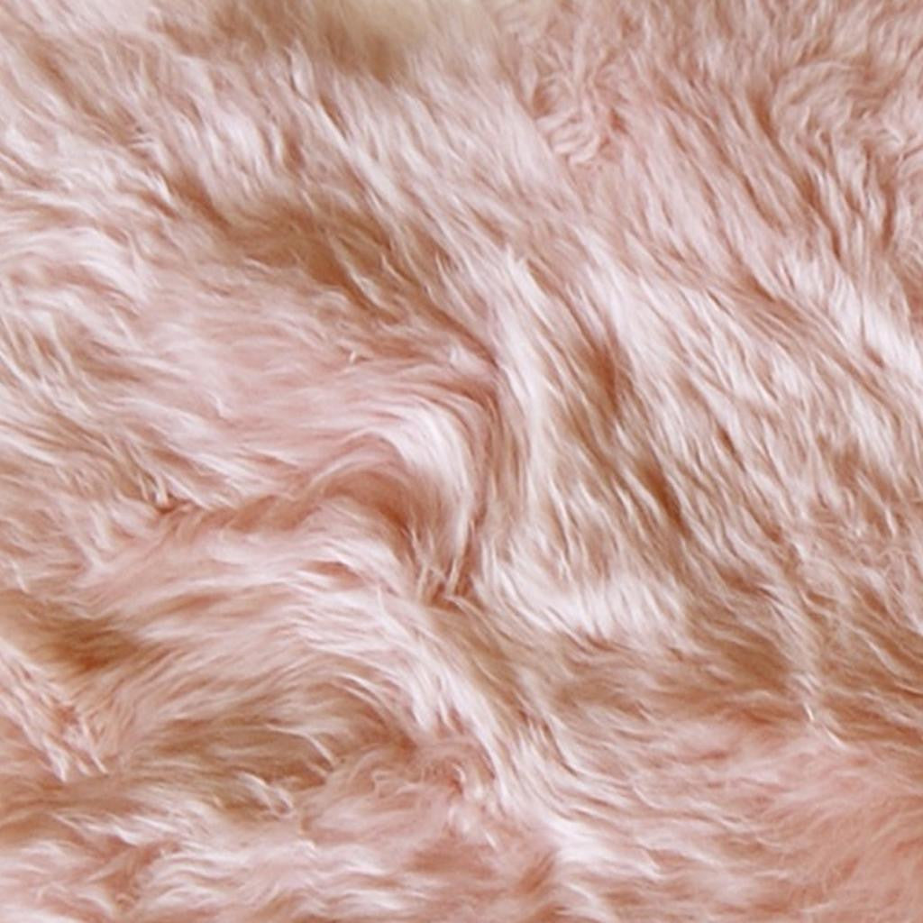 2' X 3' Pink Genuine Sheepskin Shag Area Rug