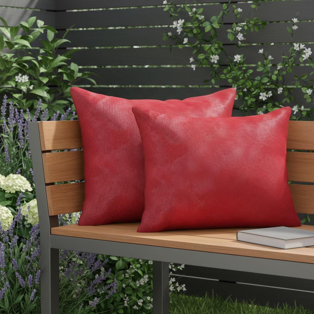 12" X 20" X 5" Firecracker Cowhide  Pillow 2 Pack