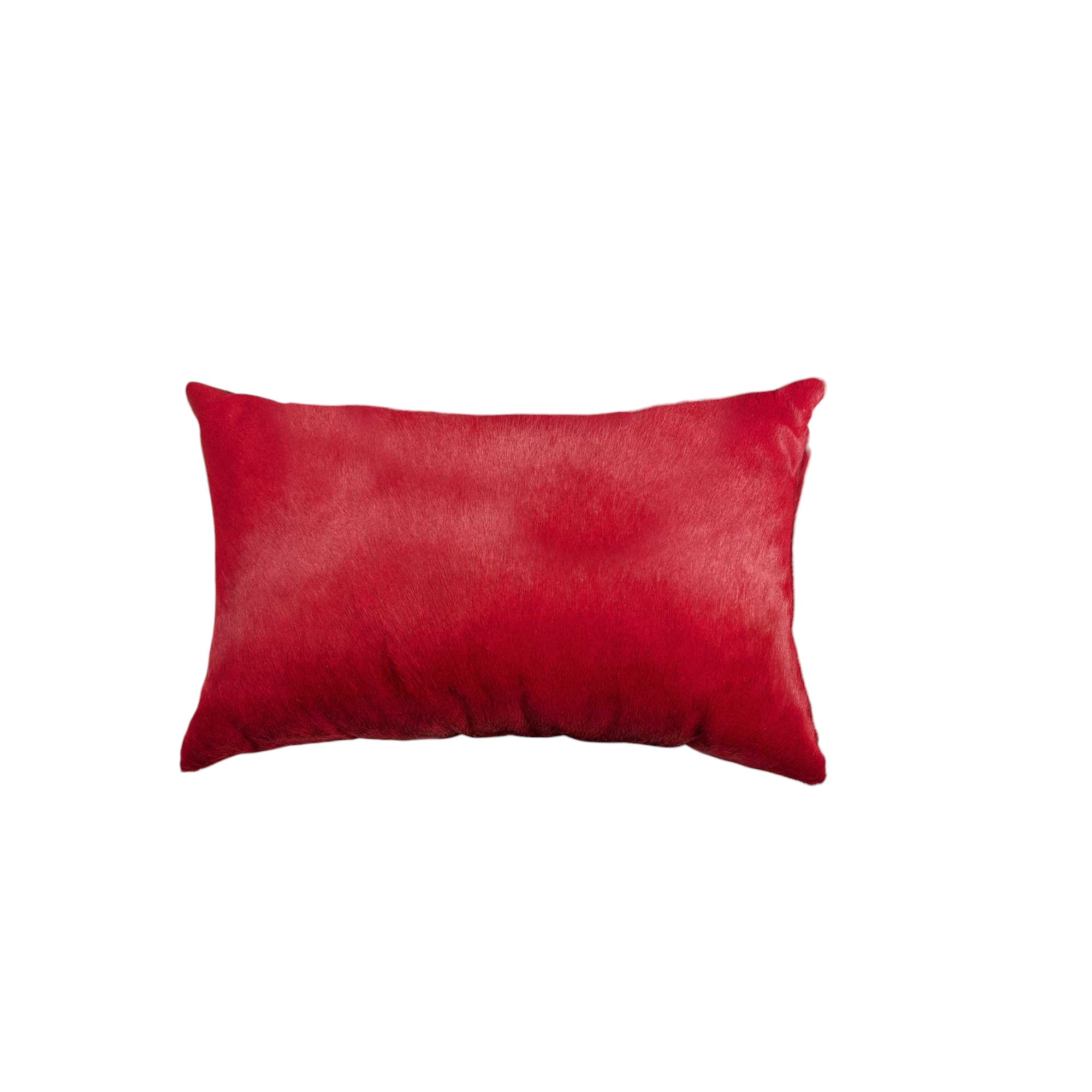 12" X 20" X 5" Wine Cowhide  Pillow 2 Pack