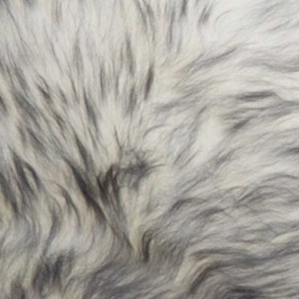 17" X 17" Gray Genuine Sheepskin Chair Pad
