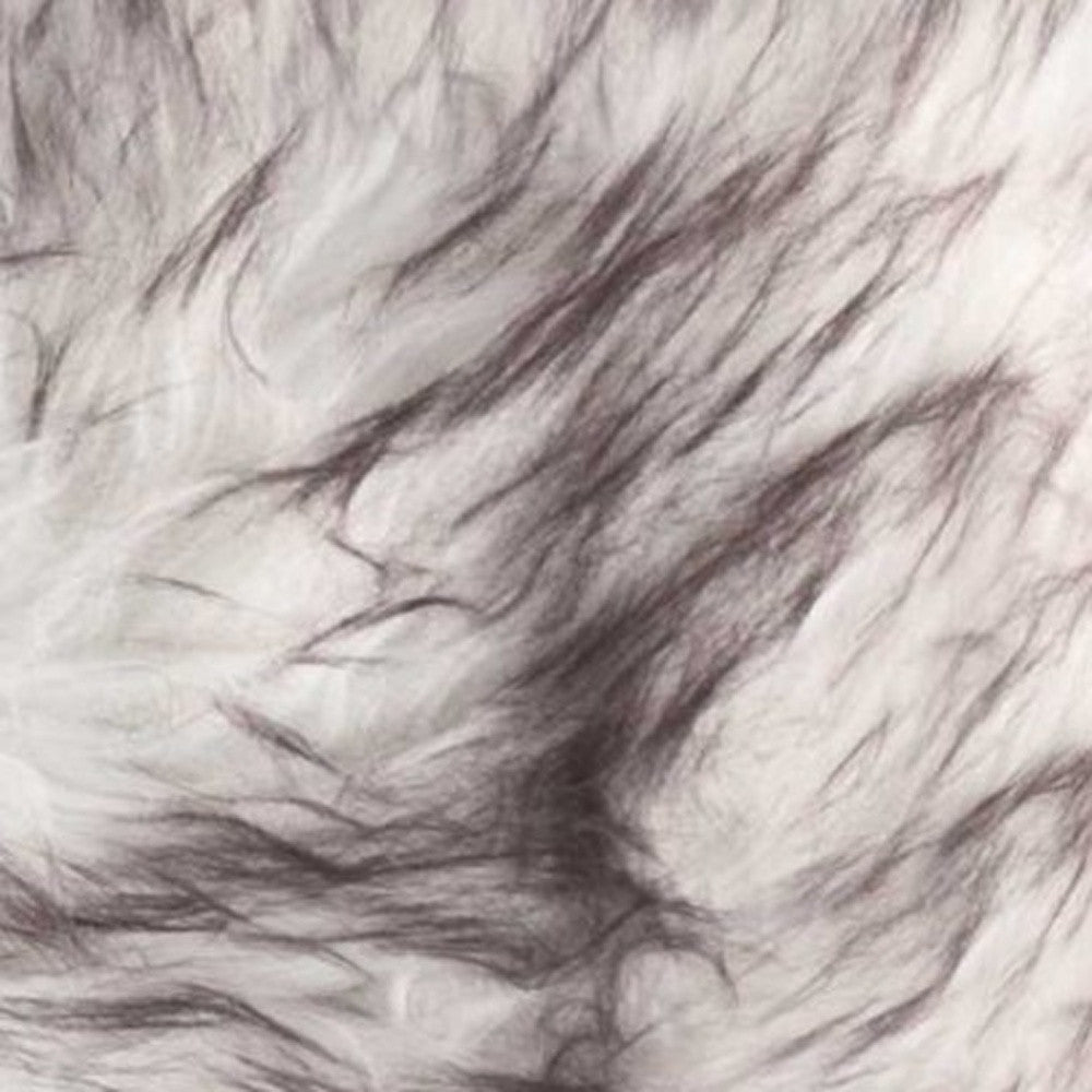 Set of Two 12" X 20" Chocolate Faux Fur Throw Pillow