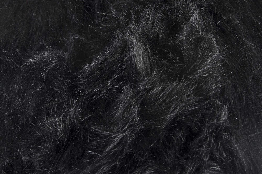 Set of Two 16" X 2" Pink Faux Fur Dining Chair Pads