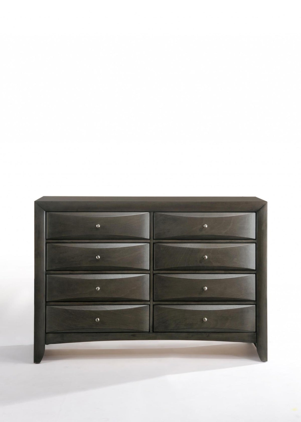 59" Gray Solid Wood Standard Dresser/Chest