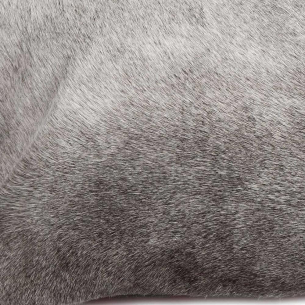 12" X 20" Gray Cowhide Pillow