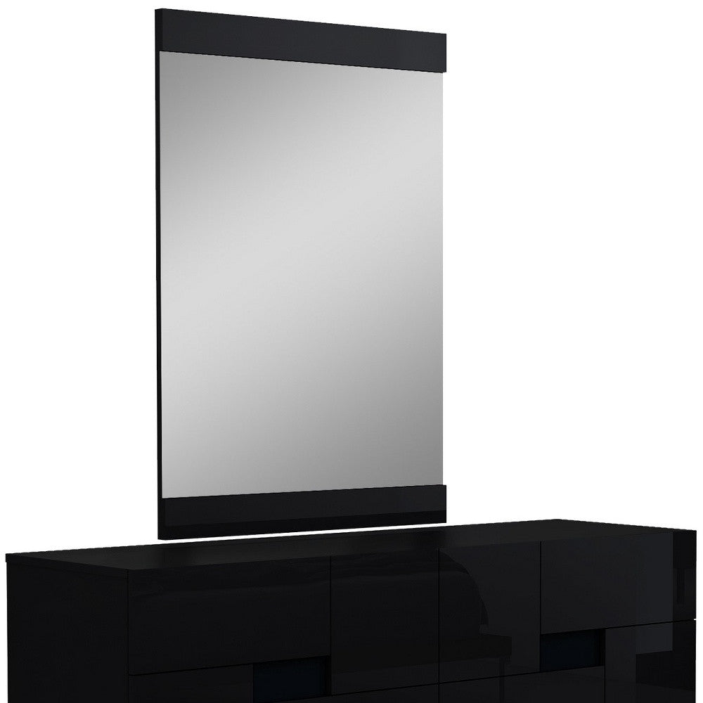 30" Superb Black High Gloss Dresser