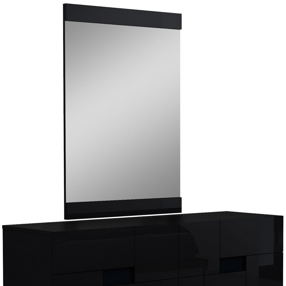 30" Superb Black High Gloss Dresser