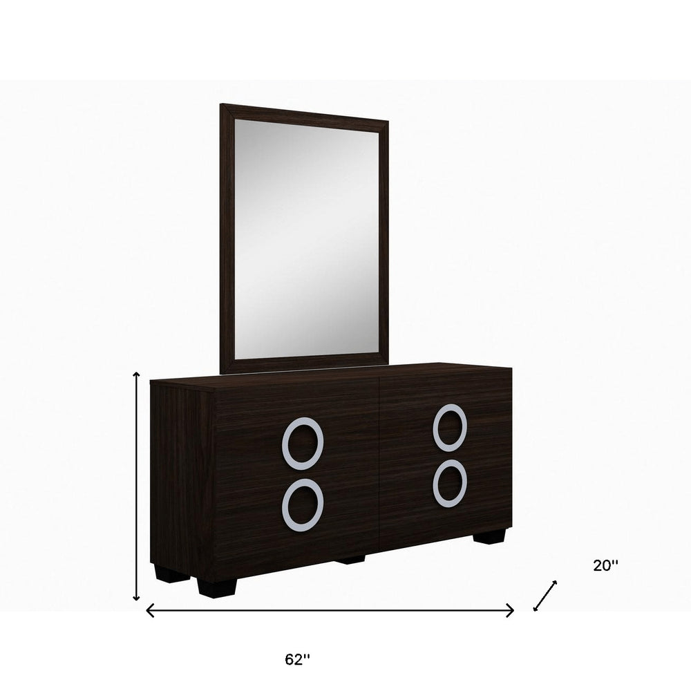 31" Refined Wenge High Gloss Dresser