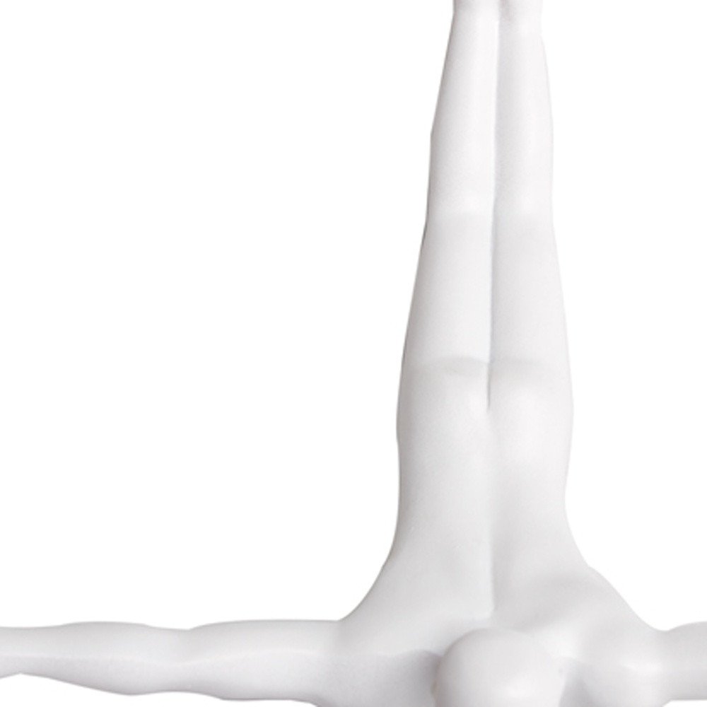 Set of Three Silver Resin Diving Man Hanging Dimensional Sculpture