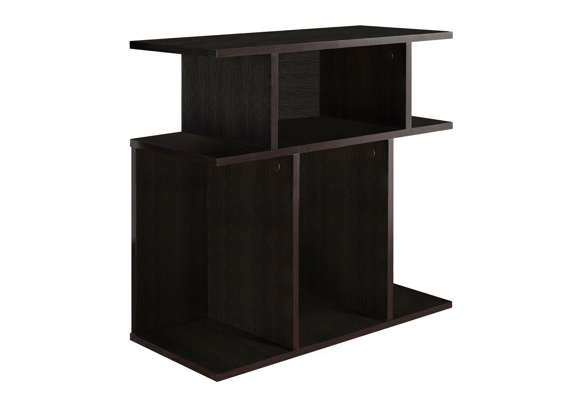 24" Brown Wood End Table With 6