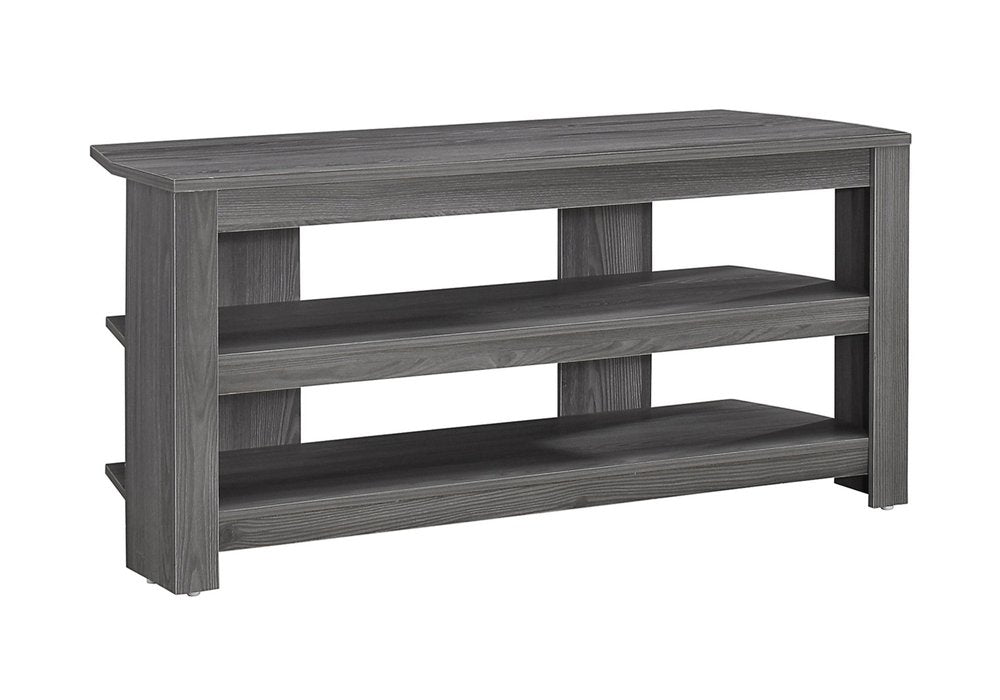42" Brown Open Shelving TV Stand