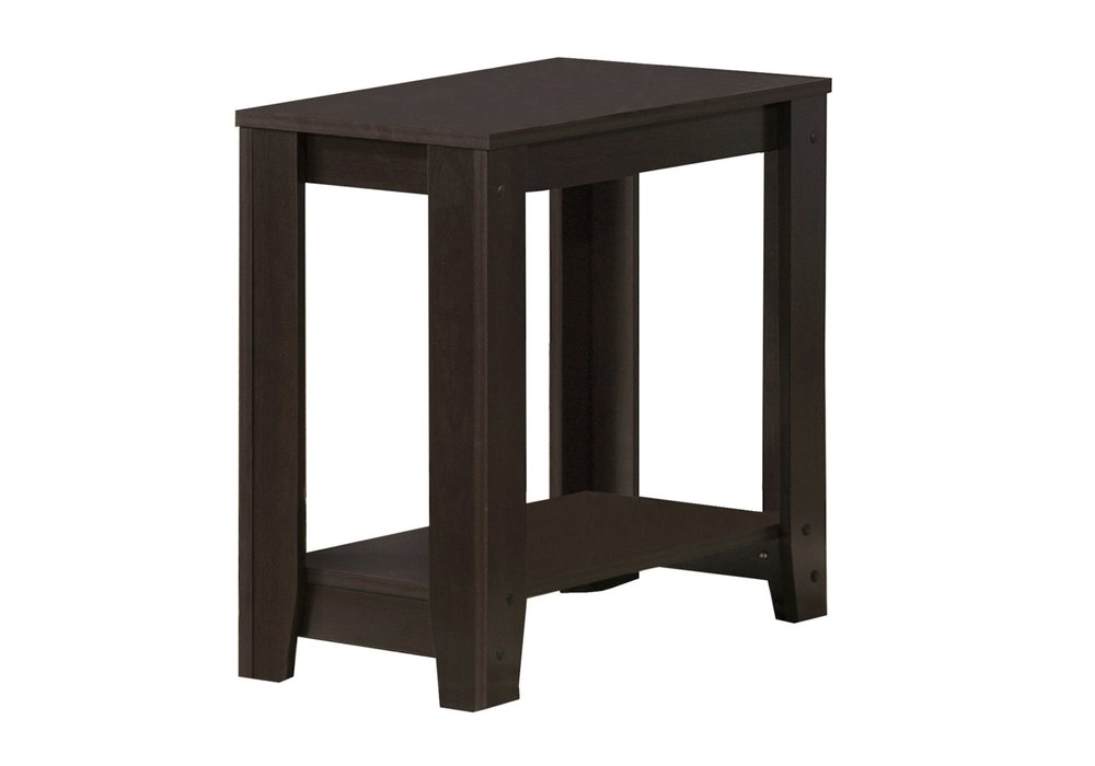 22" Deep Taupe End Table With Shelf