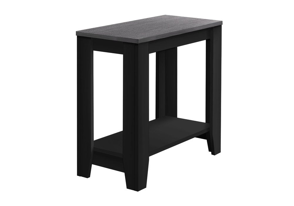 22" Deep Taupe End Table With Shelf