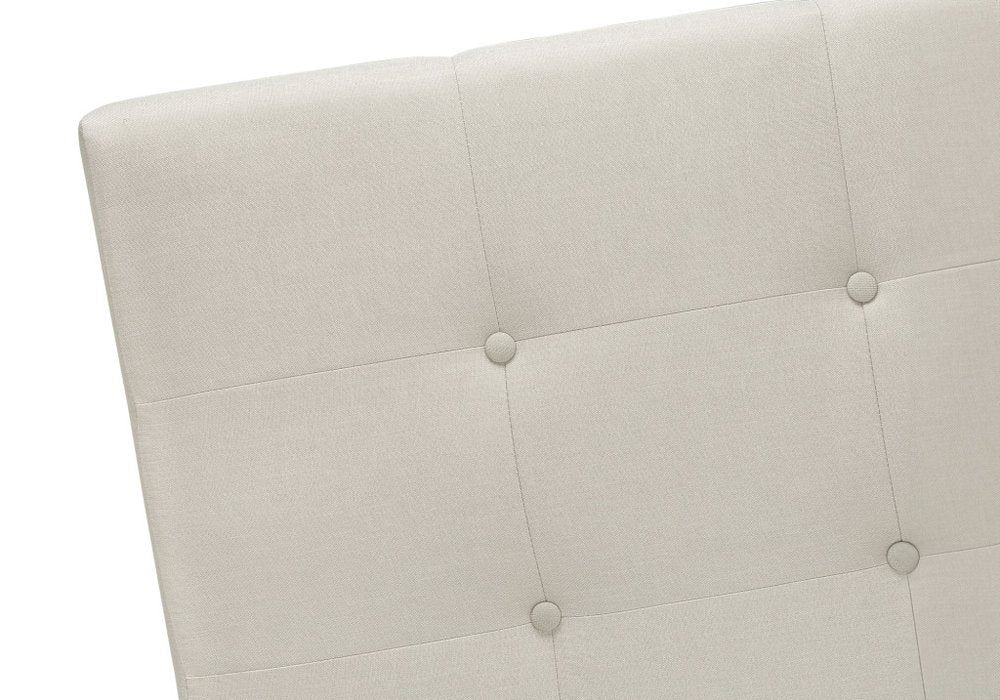 Gray Queen Tufted Upholstered Bed Frame