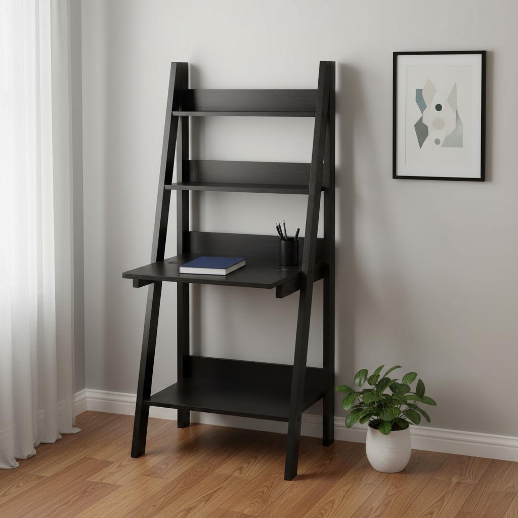 25" Espresso Ladder Desk