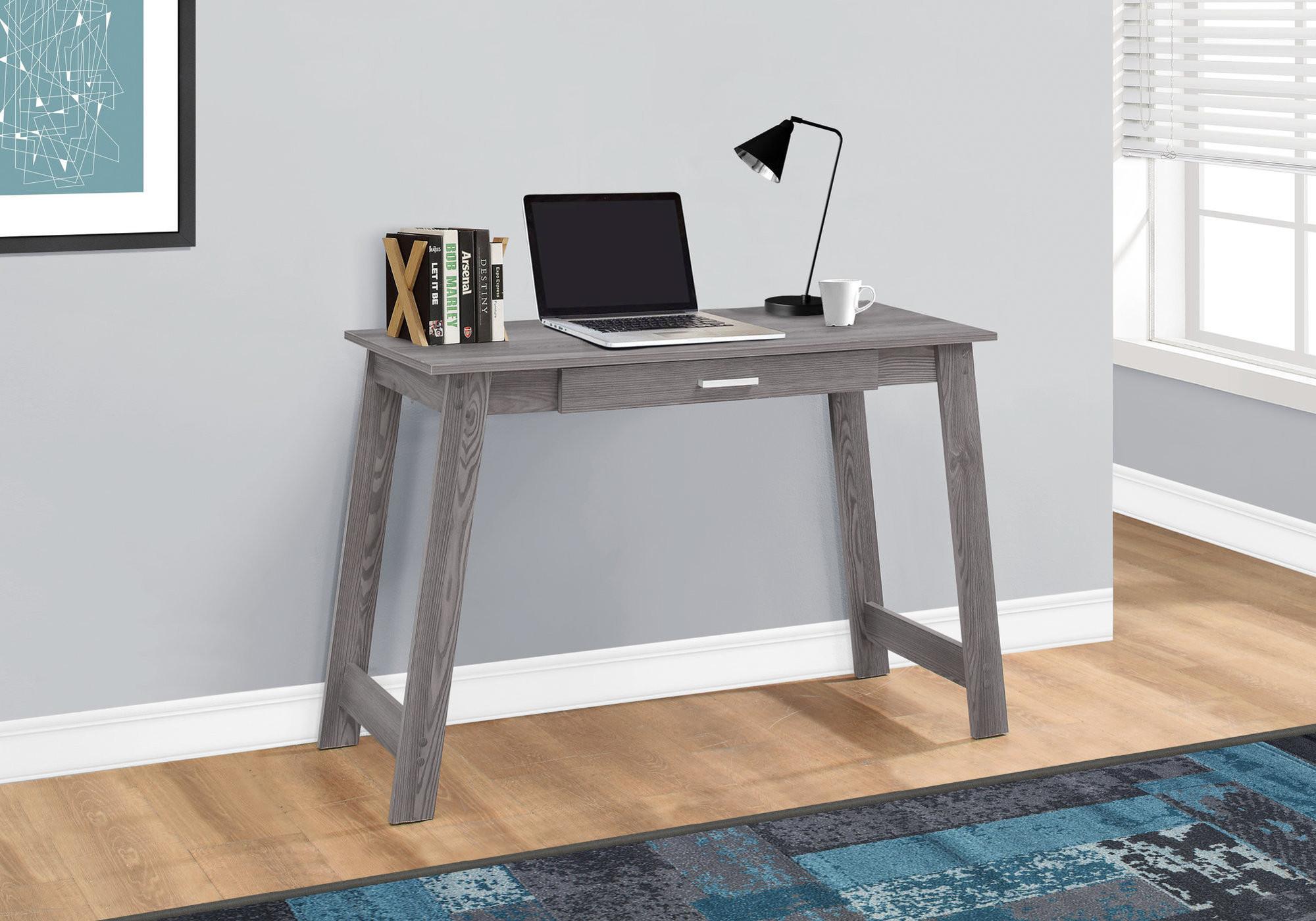 42" Gray Computer Desk