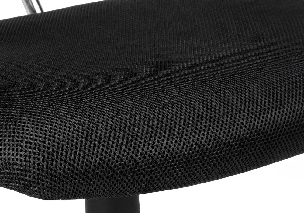 Black Adjustable Height Swivel Rolling Office Chair