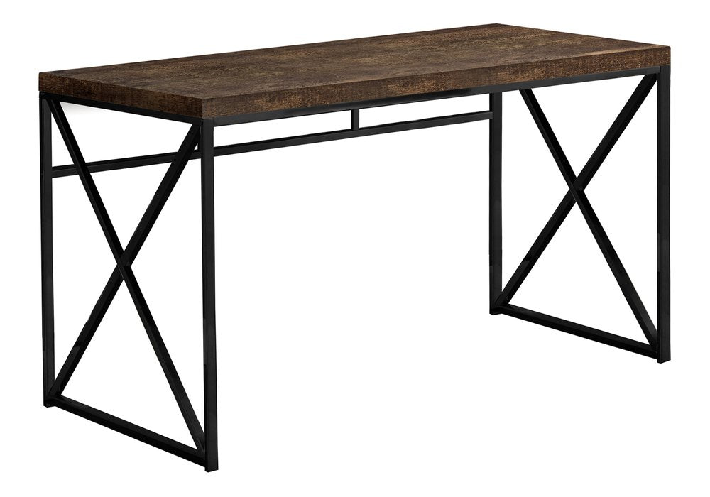47" Brown and Black Computer Desk