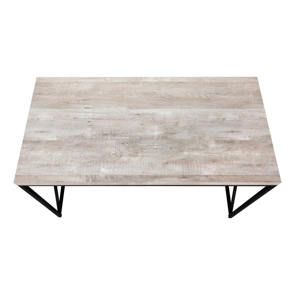 24" Taupe and Black Computer Desk