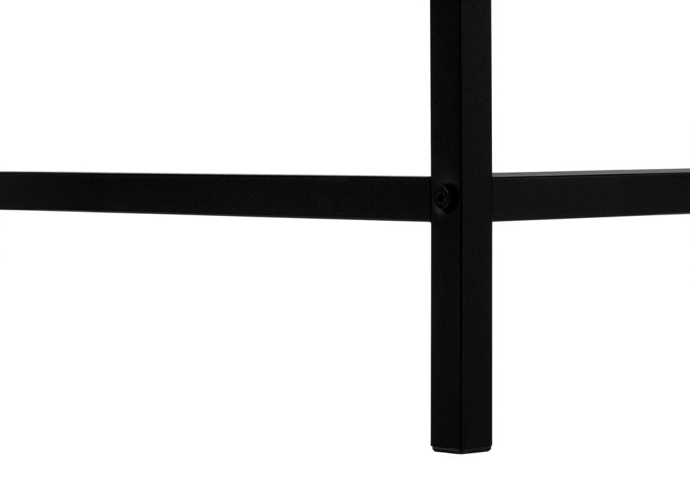 24" Brown and Black Computer Desk With Three Drawers