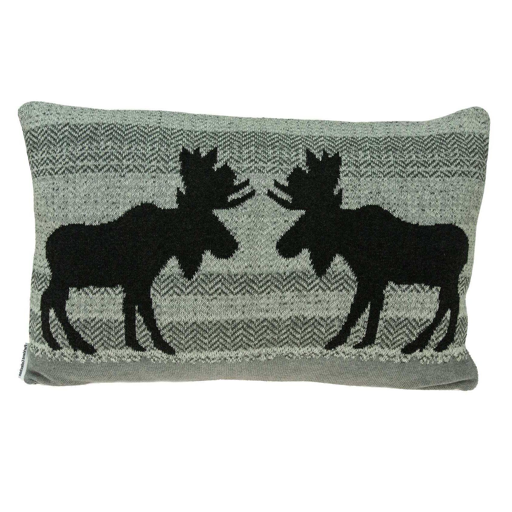 24" X 5" X 16" Lodge Gray Pillow Cover With Poly Insert