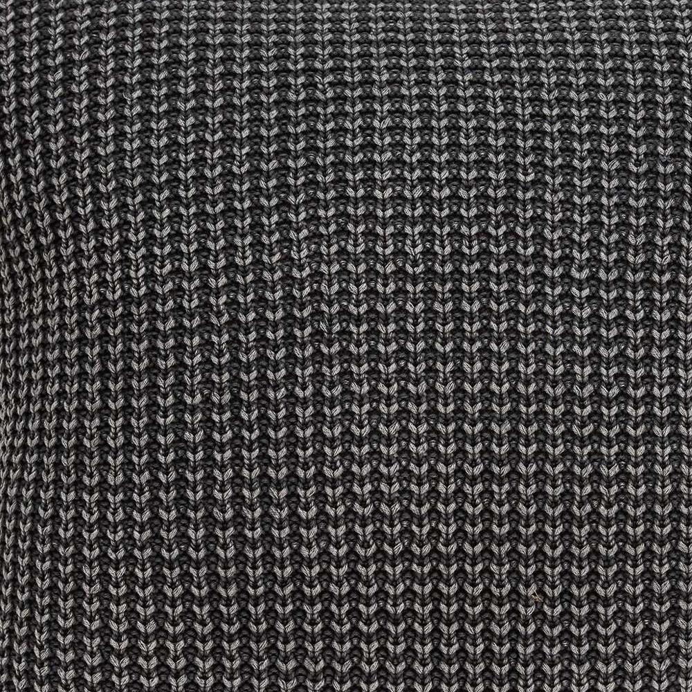 20" X 7" X 20" Transitional Charcoal Pillow Cover With Poly Insert