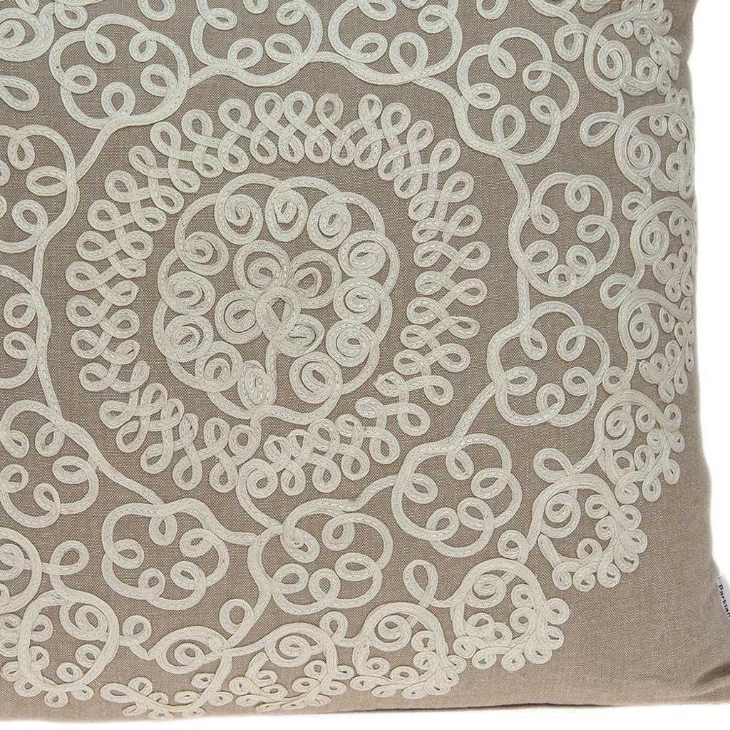 20" X 7" X 20" Traditional Tan Pillow Cover With Poly Insert