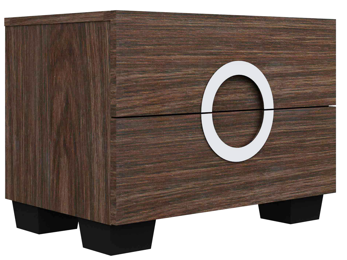 Four Piece Wood Brown Solid Wood Bedroom Set With Mirror