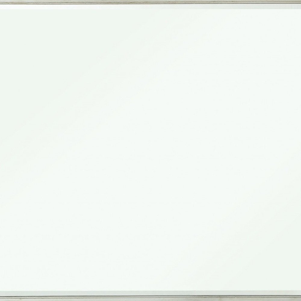 42" Silver Wood Framed Mounted Dresser Mirror