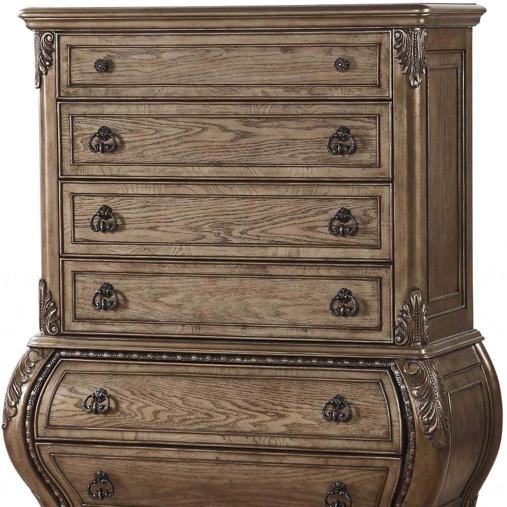 41" Brown Solid Wood 11 Combo Dresser