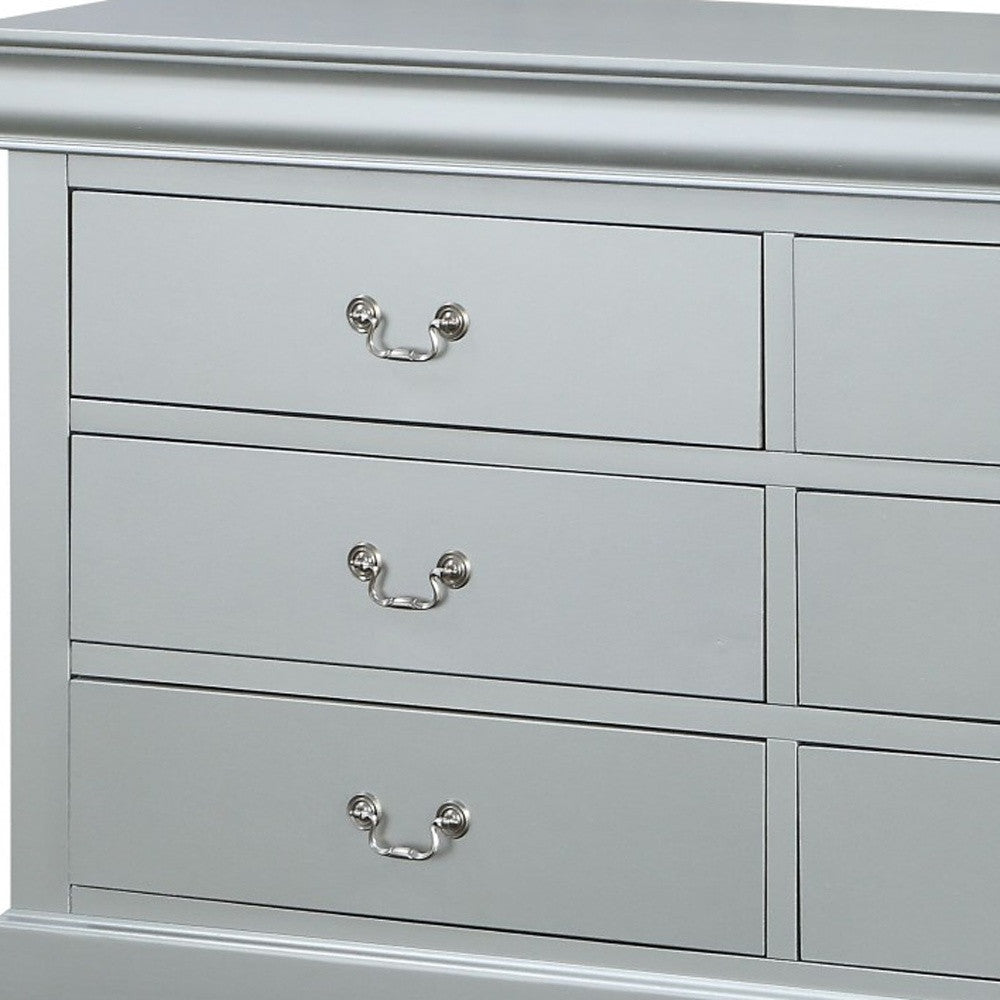 15" White Solid Wood Double Dresser