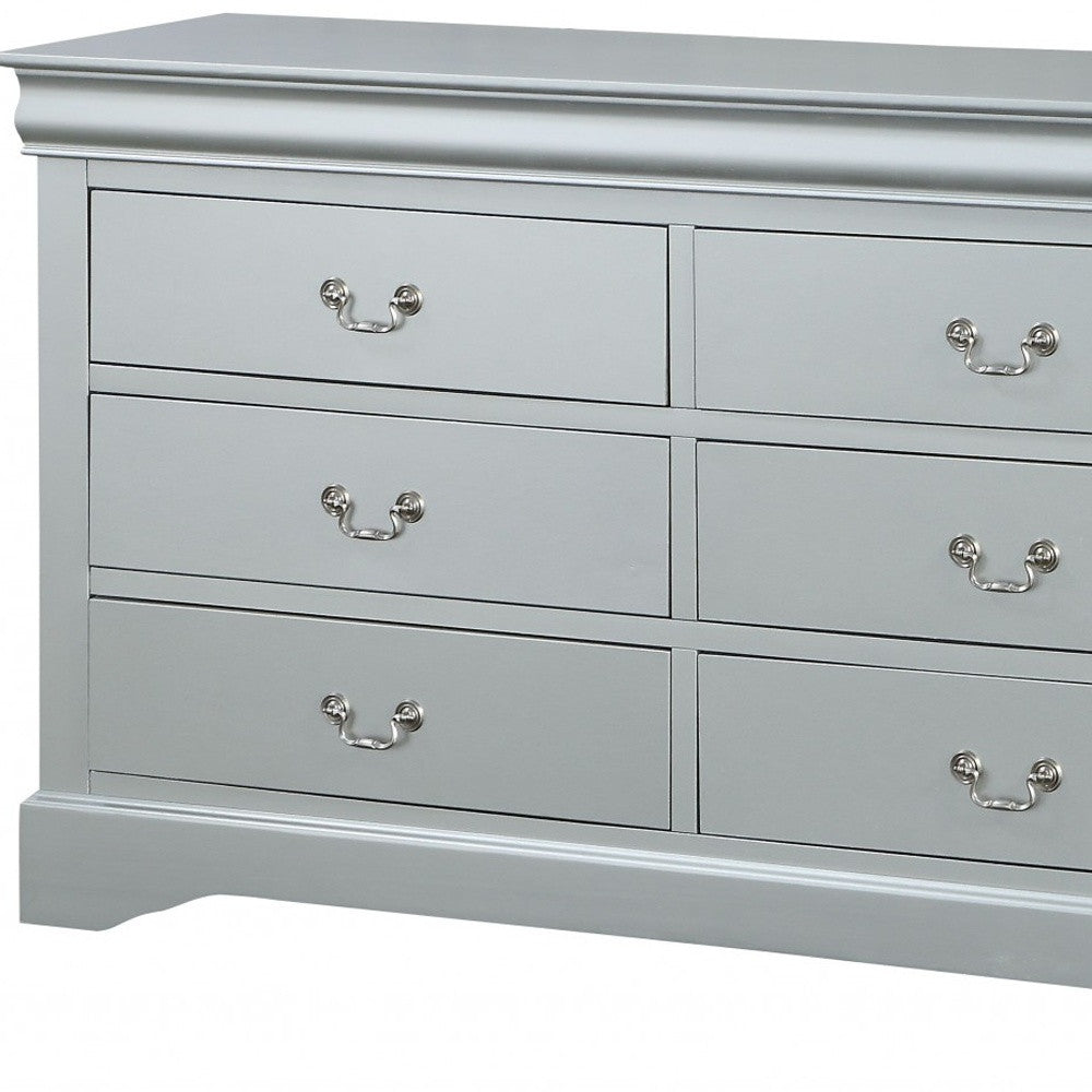 15" White Solid Wood Double Dresser