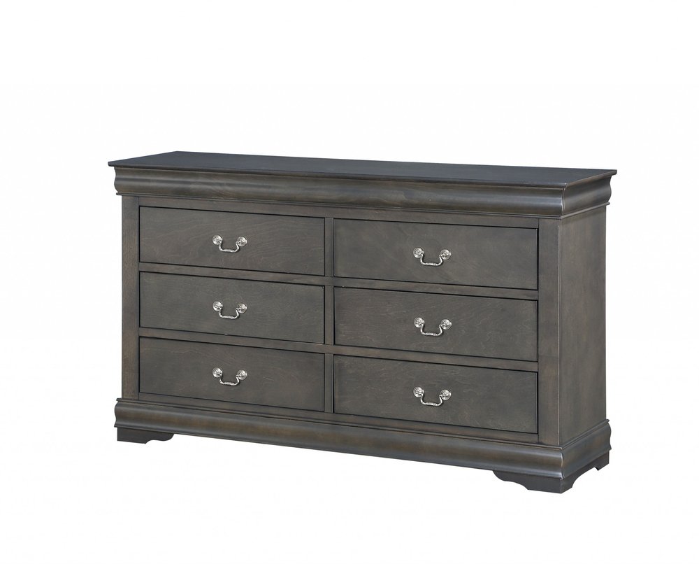 23" Off White Solid Wood Nine Drawer Double Dresser