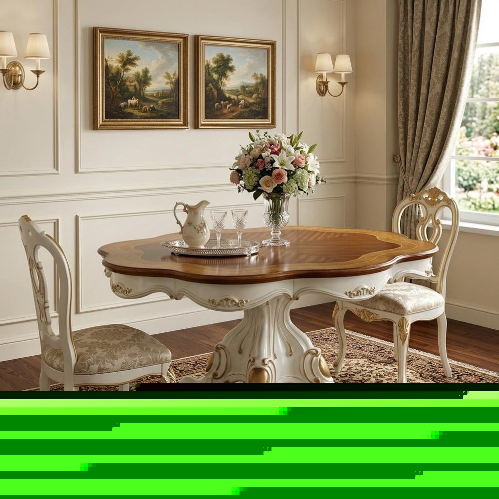62" Brown And White Oval Solid Wood Pedestal Base Dining Table