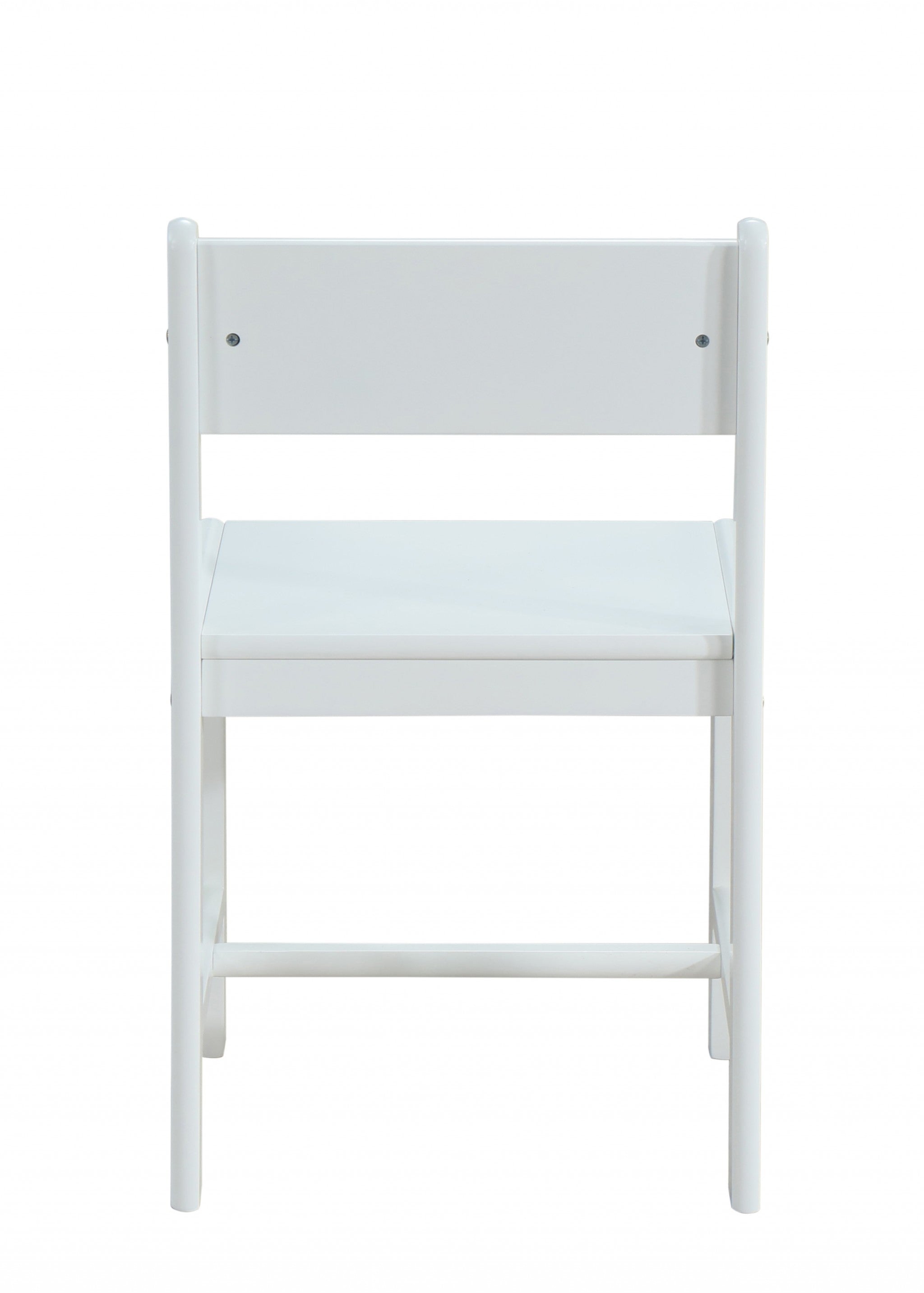 Classic White Wooden Stationary Chair