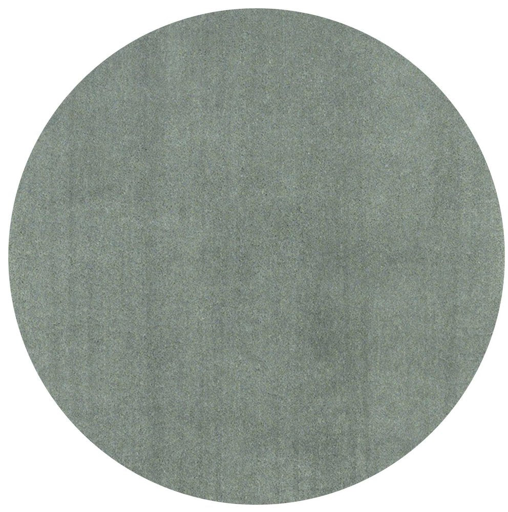 8' Slate Blue Hand Woven Round Rug