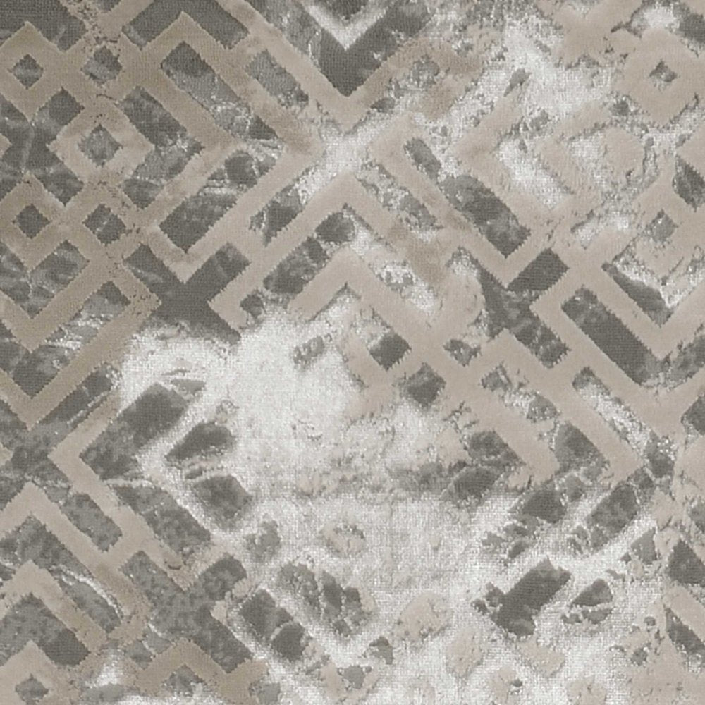 7' X 10' Sand And Light Blue Geometric Area Rug