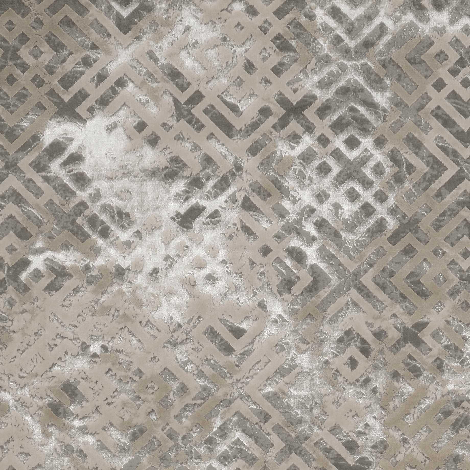 7' X 10' Sand And Light Blue Geometric Area Rug