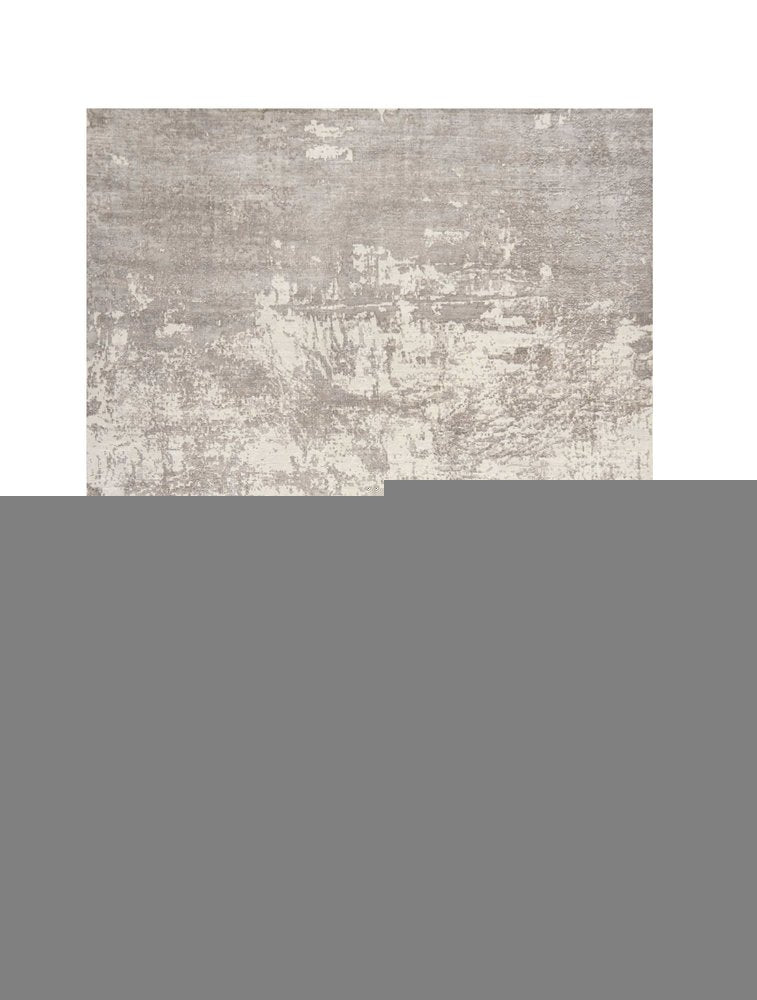 5' X 7' Beige And Ivory Abstract Hand Loomed Area Rug