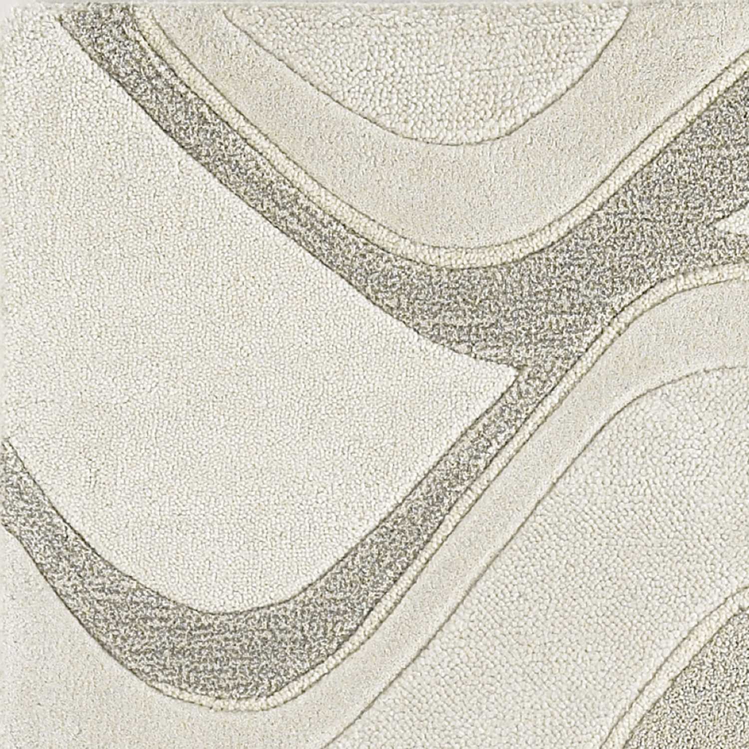 8' X 10' 6 Wool Ivory  Area Rug