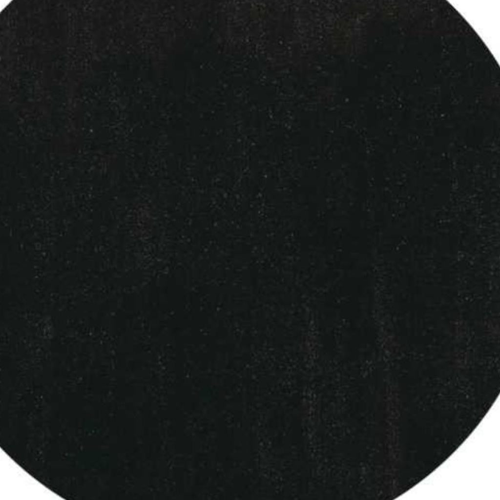 6' Espresso Shag Hand Woven Round Rug