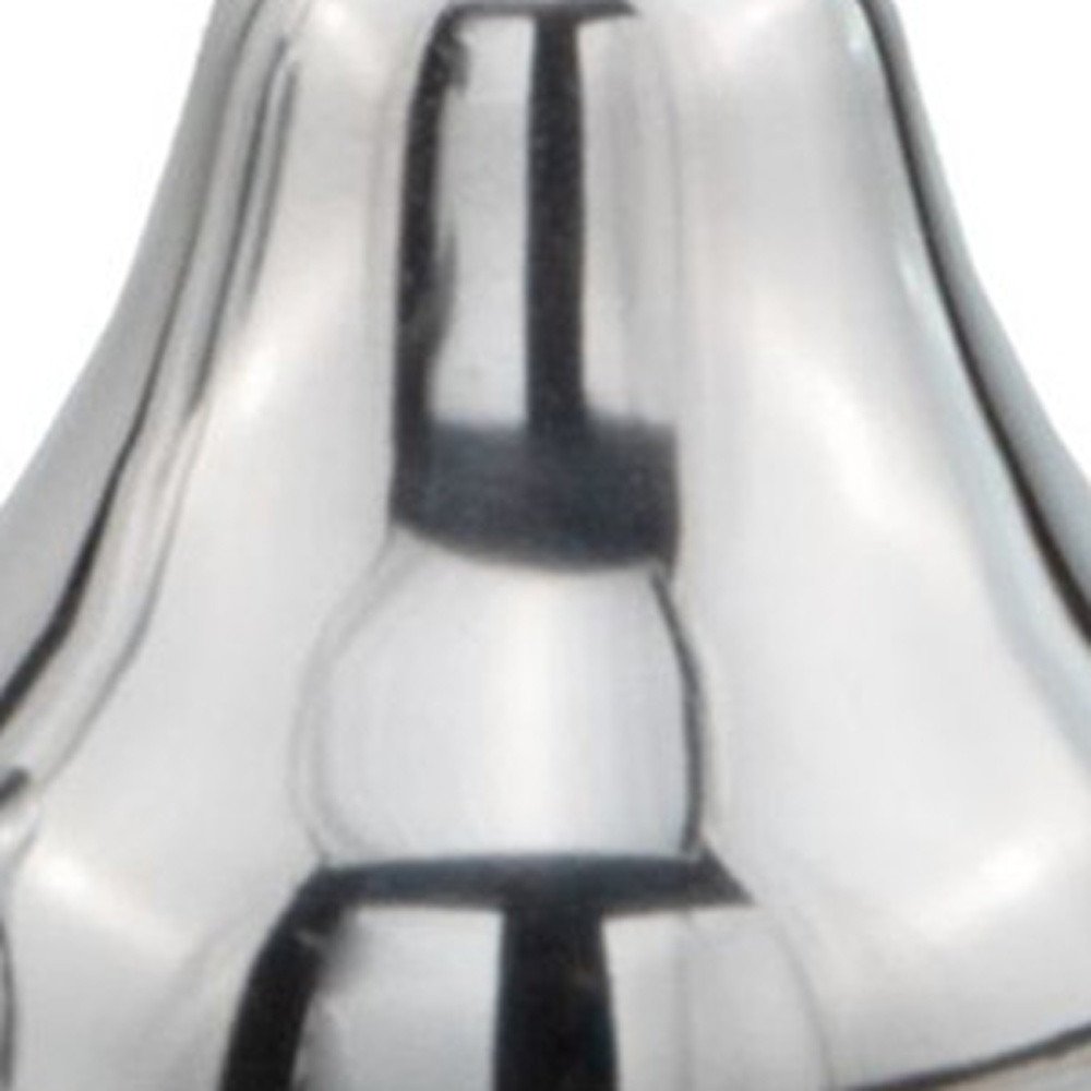 11" Silver Buffed Aluminum Decorative Pear Tabletop Sculpture