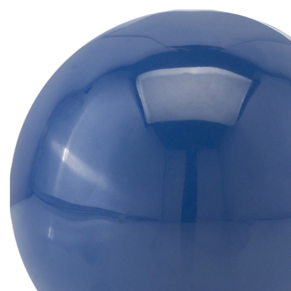 Classic 3" Blue Enameled Aluminum Decorative Sphere