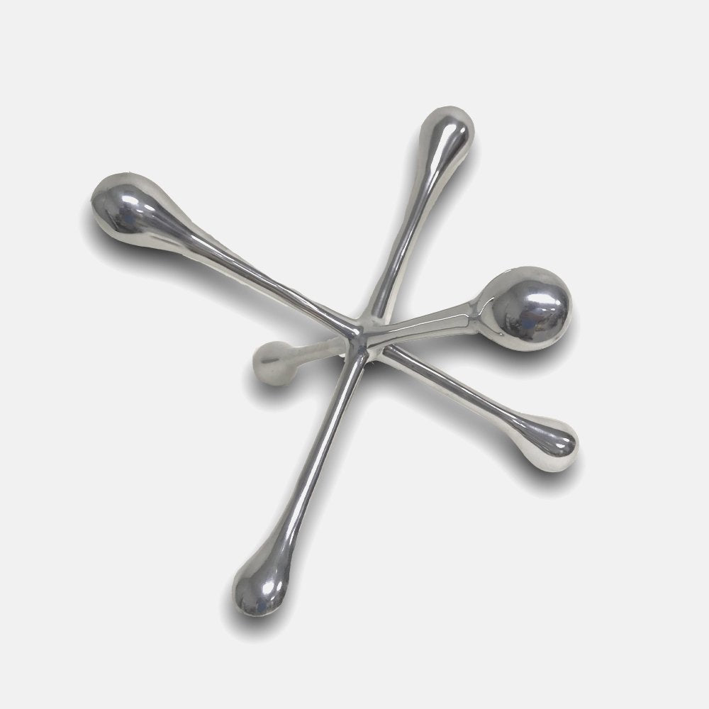 7" Silver Buffed Aluminum Decorative Jack