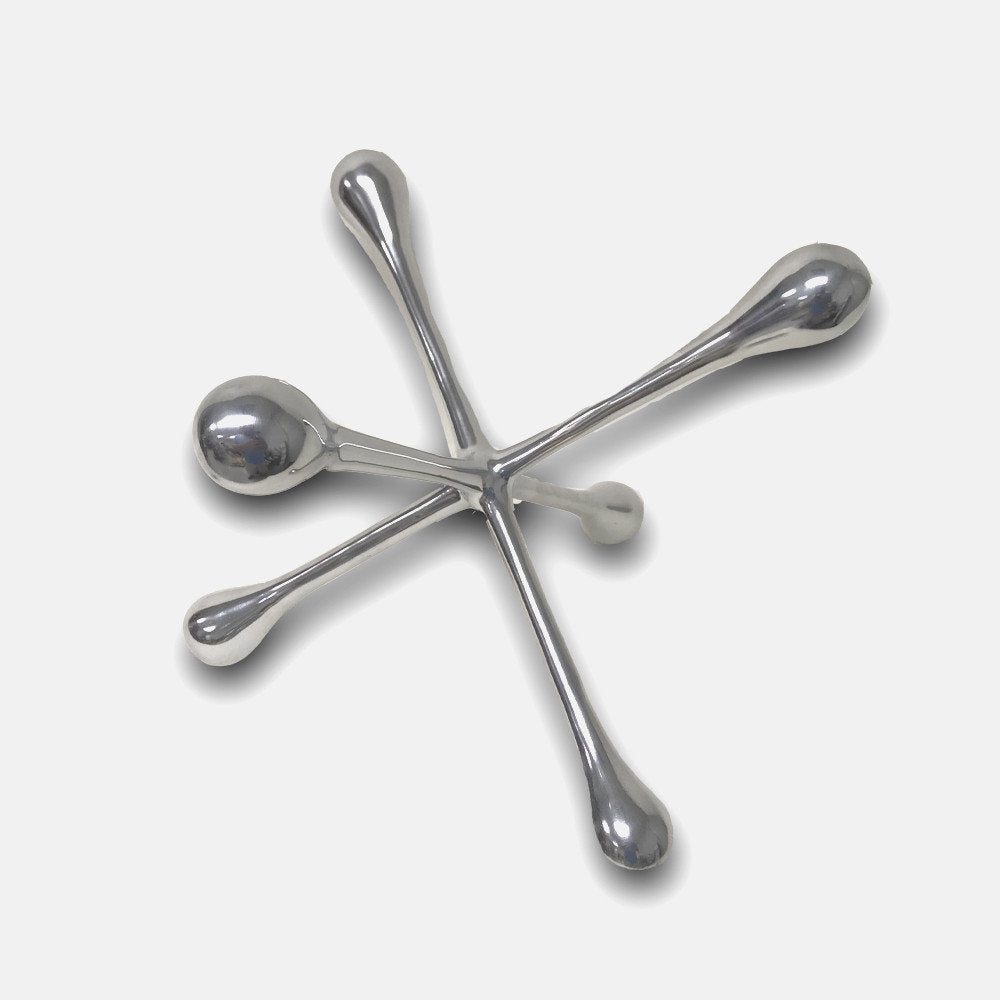 7" Silver Buffed Aluminum Decorative Jack