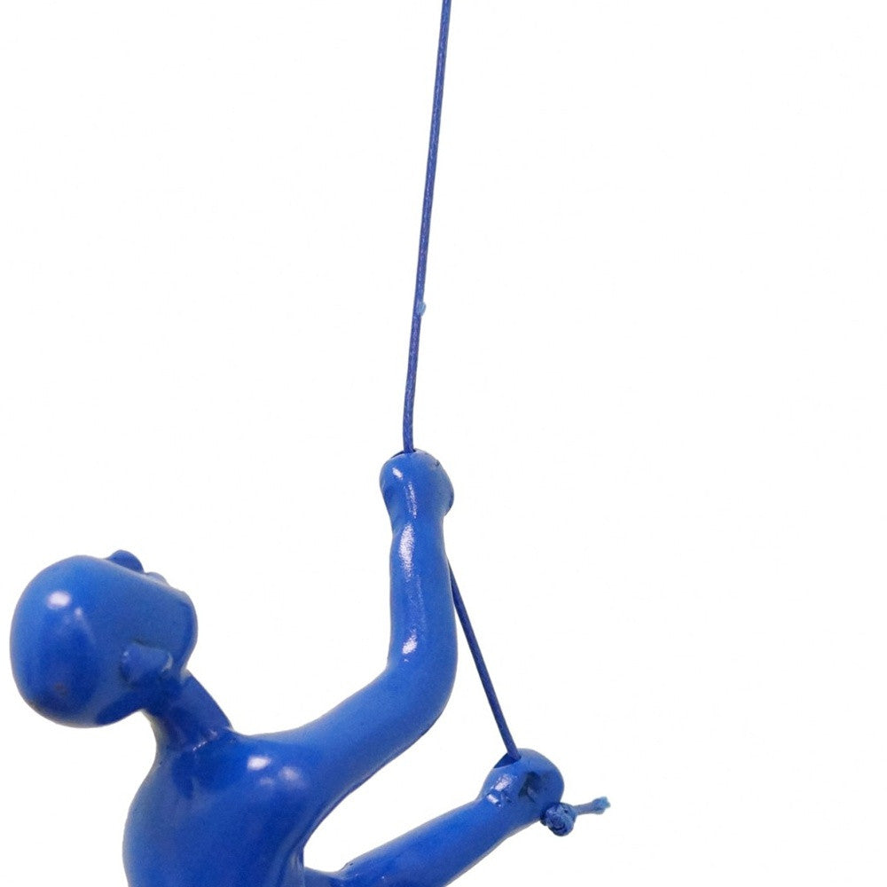 6" X 3" Blue Resin Novelty Hanging Dimensional Sculpture