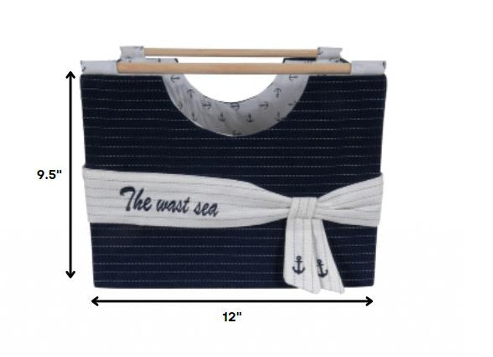 Set of Three Blue Fabric