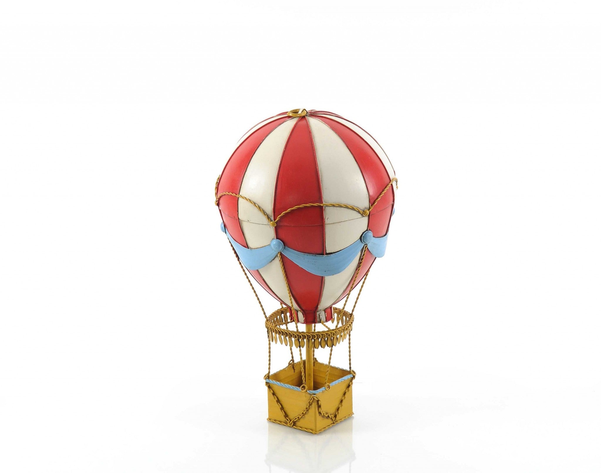 8.5" X 8.5" X 14.5" Vintage Hot Air Balloon