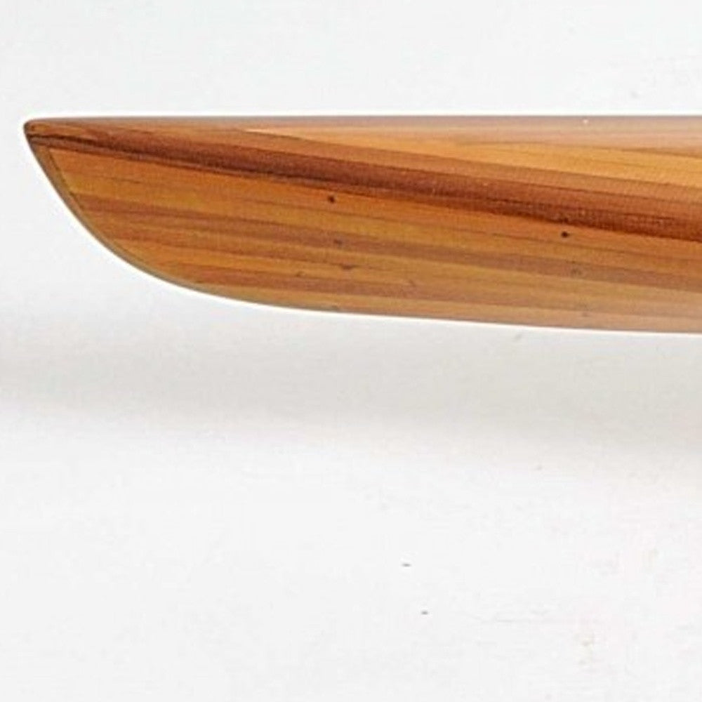 Rich Cedar Kayak Model Sculpture